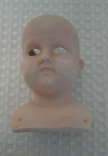 Made in Germany Armand Marseille 4 Porcelain Doll Head Bust Skin 