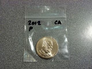 2012 Chester Arthur P US Presidential Dollar Coin Philadelphia Mint 