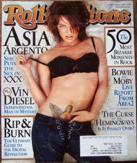 Asia Argento Rolling Stone September 2002 Vin Diesel Robin Williams 