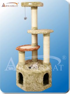 57 High Armarkat Cat Tree Pet Furniture Double Base for Extra 