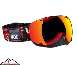 509 Aviator Snowmobile Goggles Red Snowmobiling Snow Goggle 2013