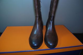 arturo chiang emery cognac leather sz 10 boots l184