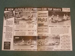 1962 Appleby Aluminum Boats Brochure   Missouri