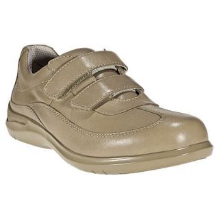 Aravon by New Balance Flora Womens Taupe Leather Comfort Velcro 
