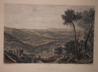 The Vale of Ashburnham England by J M w Turner 1875 Hand Colored 