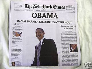 rarest Barack Obama Wins NY Times November 5 2008 Election 