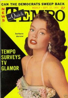 RARE Tempo Pin Up Magazine 1954 Barbara Darrow Mint