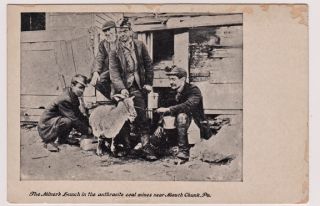 1907 Miners Lunch Goat Milk Coal Mine Mauch Chunk PA Pennsylvania Jim 