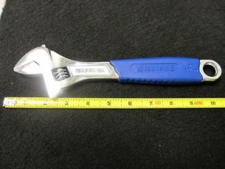 WILLIAMS 13210 10 ADJUSTABLE WRENCH CHROME GRADUATED JAWS VERY NICE 
