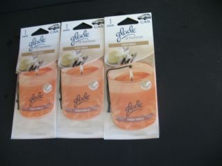 Total of 24 Glade Car Air Fresheners French Vanilla