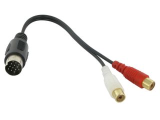 Kenwood aux input lead RCA in car radio iPod MP3 auxiliary adapter 