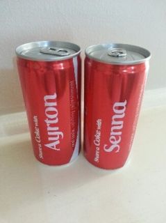 AYRTON SENNA Coca Cola can set ULTRA RARE AND IMPOSSIBLE TO FIND
