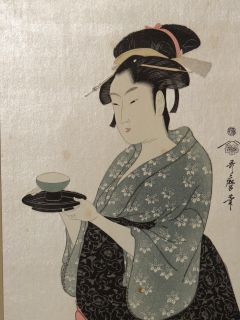 RARE Kitagawa Utamaro c1804 Edo Tokugawa Period Japan Publisher Tanaka 