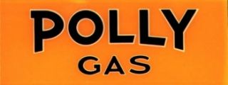 Polly Yellow Gas Pump Ad Glass Bennett Tokheim Wayne