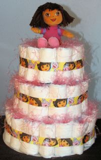 Dora Diaper Cake Excellent Baby Shower Gift
