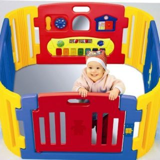 Baby Door Play Toddler Safety Secure Gate Yard Center