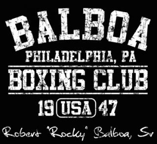 Balboa Rocky Boxing Philly Phillies Mens Retro T Shirt