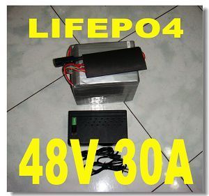 48V 30AH LiFePO4 Battery Electric Bicycle Bike Scooter