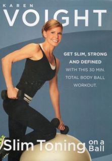 Karen Voight Slim Toning on A Ball Exercise DVD New SEALED Stability 