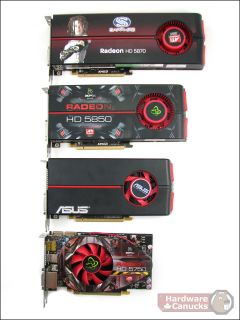 Not one of the ATI’s HD 5000 series cards is the same size and so 