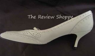 Audley Erie Winter White Calf Leather Pumps Heels Shoes White 37 5 