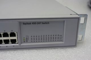 Nortel Bay Networks BayStack 450 24T 24 Port 10 100 Ethernet Switch w 