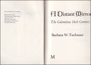 Barbara Tuchman  A Distant Mirror CALAMITOUS 14TH CENTURY de Coucy 