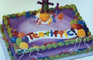 Barney Birthday Party Cake Decoration Topper Kit