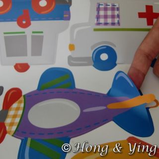 Transport Large Wall Decor Vinyl Decal Sticker Removable Nursery Art 