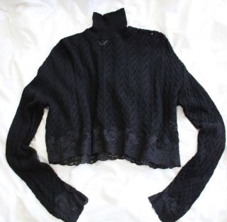 Soooooo Bardot Vintage Christian Dior Cropped Mock Turtle Sweater M 