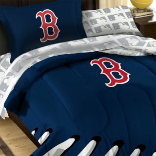   BOSTON RED SOX Baseball FULL BED IN BAG   MLB Laces Comforter Bedding
