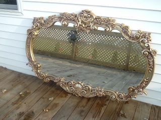    Large Gold Floral Dining Room Mirror Bassett Mirror 4 10 X 3 2 ohio