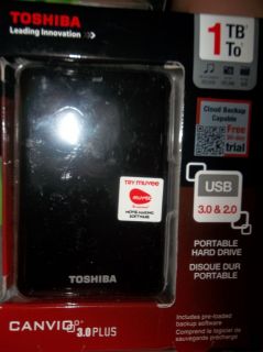 Toshiba Canvio 3 0 portable external hard drive1TB New in box