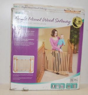 Kidco Angle Mount Wood Safeway Baby Infant Child Gate