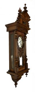 beautiful antique gustav becker wall clock at 1900