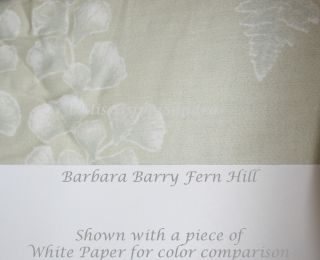 Barbara Barry Fern Hill Queen Duvet Cover Pale Green Fern Fronds 