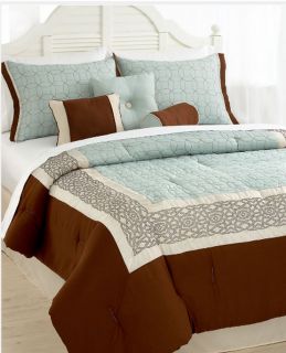 Pem America Genevieve 6 Piece Queen Comforter Bed In A Bag Set