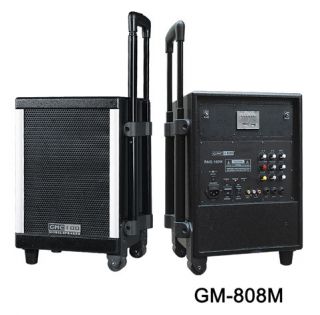 GM 808M Battery Powered Portable Wireless Microphone PA System New 