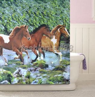   Horse Design Bathroom Fabric Beautiful Shower Curtain AFS215