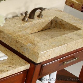 56 Terra   Unique Bathroom Sink Vanity Cabinet Kashmir Gold Granite 