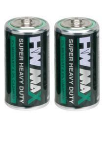 R14 Hi Watt Heavy Duty Zinc Chloride Battery x 2