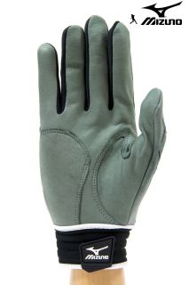   G2 Adult Baseball Softball Batting Gloves Gry/Blk (Large)
