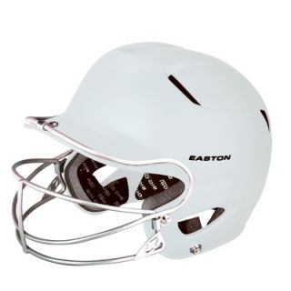 Eason Natural Grip Batting Helmet w Mask SR White
