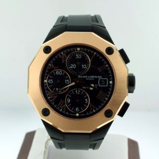 Baume Et Mercier Riviera XXL Chronograph 18K Rose Gold and PVD 