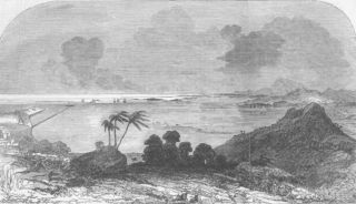 Panama Panama Canal Bay and Harbour of Panama 1852