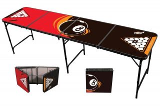 Beer Pong Table 8 Portable Folding Outdoor College Party New 