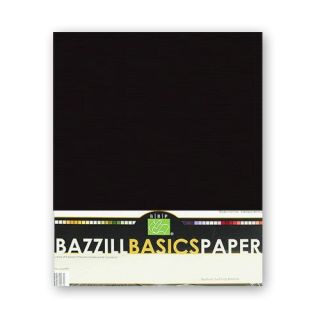 Bazzill Basics Bulk Cardstock Pack 25 Sheets 8 5 x 11 Black