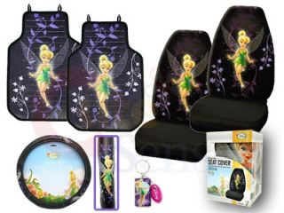 Tinkerbell Car Seat Covers Accessories Set Mystical 6pc