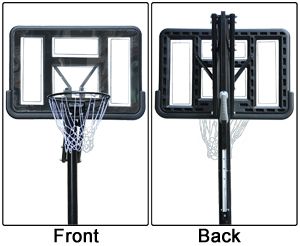   Height Adjust 44 Basketball Hoop Court System Goal Rim Portable