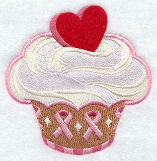   Awareness Cupcake Sweet 2 Embroidered Hand Towels by Susan